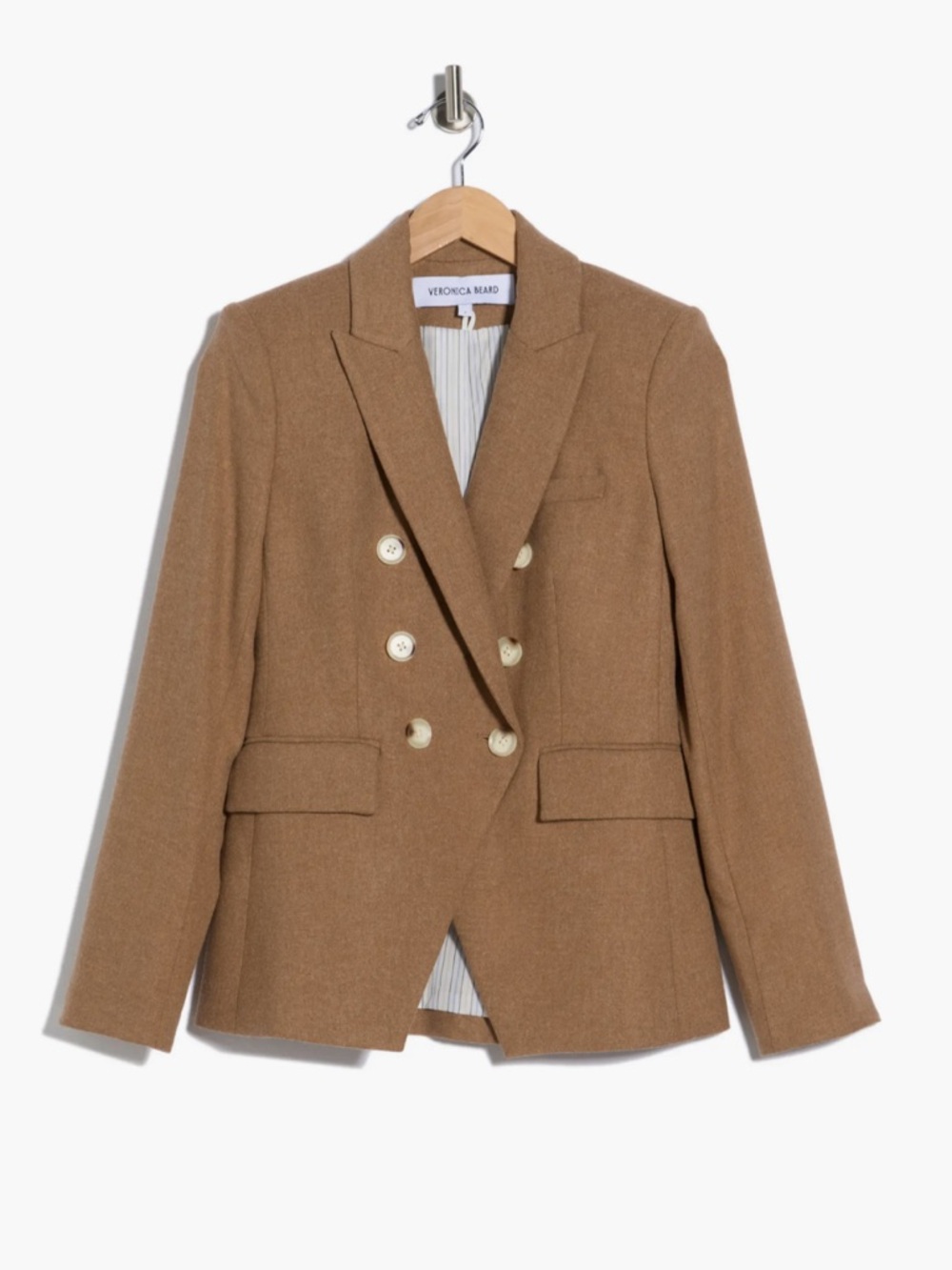 Veronica Beard Miller Dickey Jacket Camel Blazer Size 4 -NWT $798